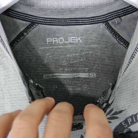 Projek Raw Faded Y2K Longsleeve Faded Grunge Streetwear Longsleeve Large - Picture 5 of 6